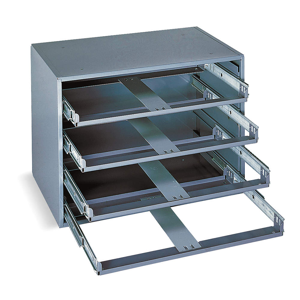 (image for) 4 DRAWER COMPARTMENT SLIDE RACK W 15 1/4 x H 11 1/4 x D 11 3/4