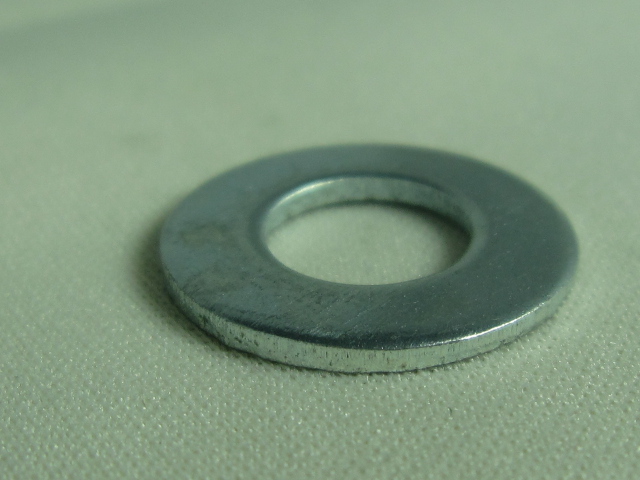 (image for) SAE FLAT WASHER GRADE 5 CLEAR ZINC