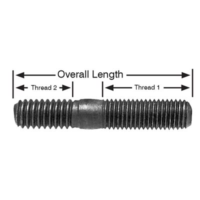 (image for) 3/8-24 X 1-3/4 STUD GRD 8