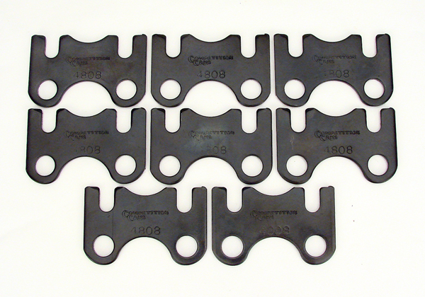 (image for) (8) Flat Guide Plates: Small Block Chevy, For 5/16" Pushrods & 7/16" Studs