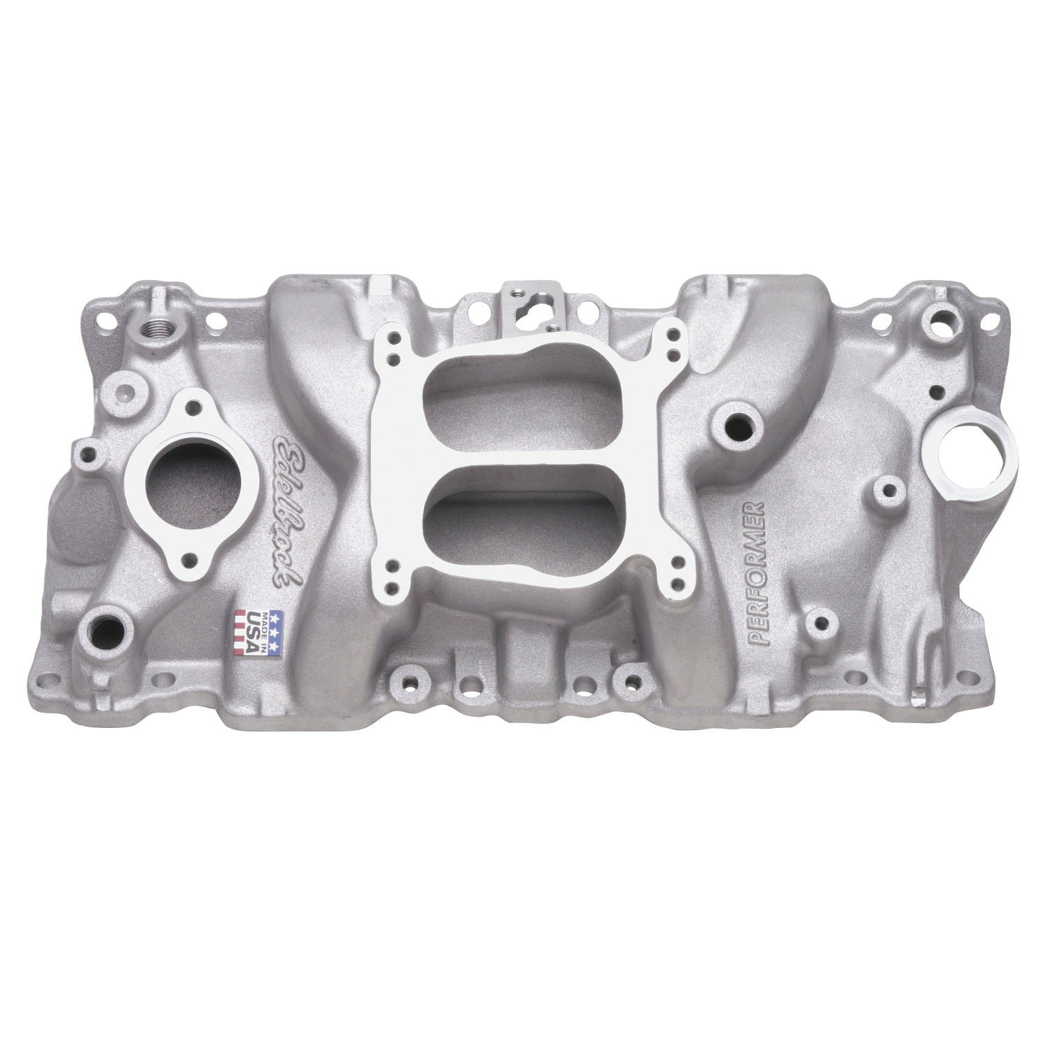 (image for) Performer Intake Manifold for 1987-95 Small Block Chevy, Satin Finish