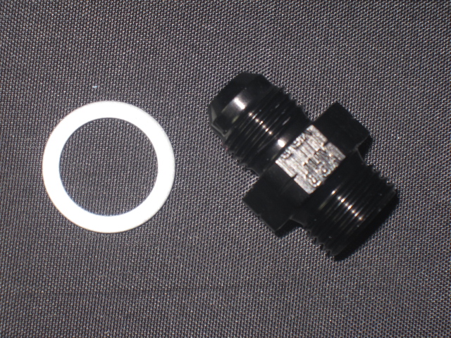 (image for) -12 TO M30 X 1.50 ADAPTER BLACK WITH CRUSH WASHER
