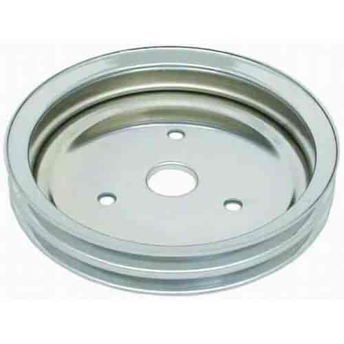 (image for) Crankshaft Pulley 1955-68 Small Block Chevy 283-350 CHROME