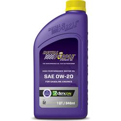 (image for) ROYAL PURPLE SAE 0W-20 SYNTHETIC 1QT