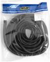 (image for) Convoluted Tubing, Plastic, black, 3/8 in. Diameter, 10 ft. Long - Click Image to Close