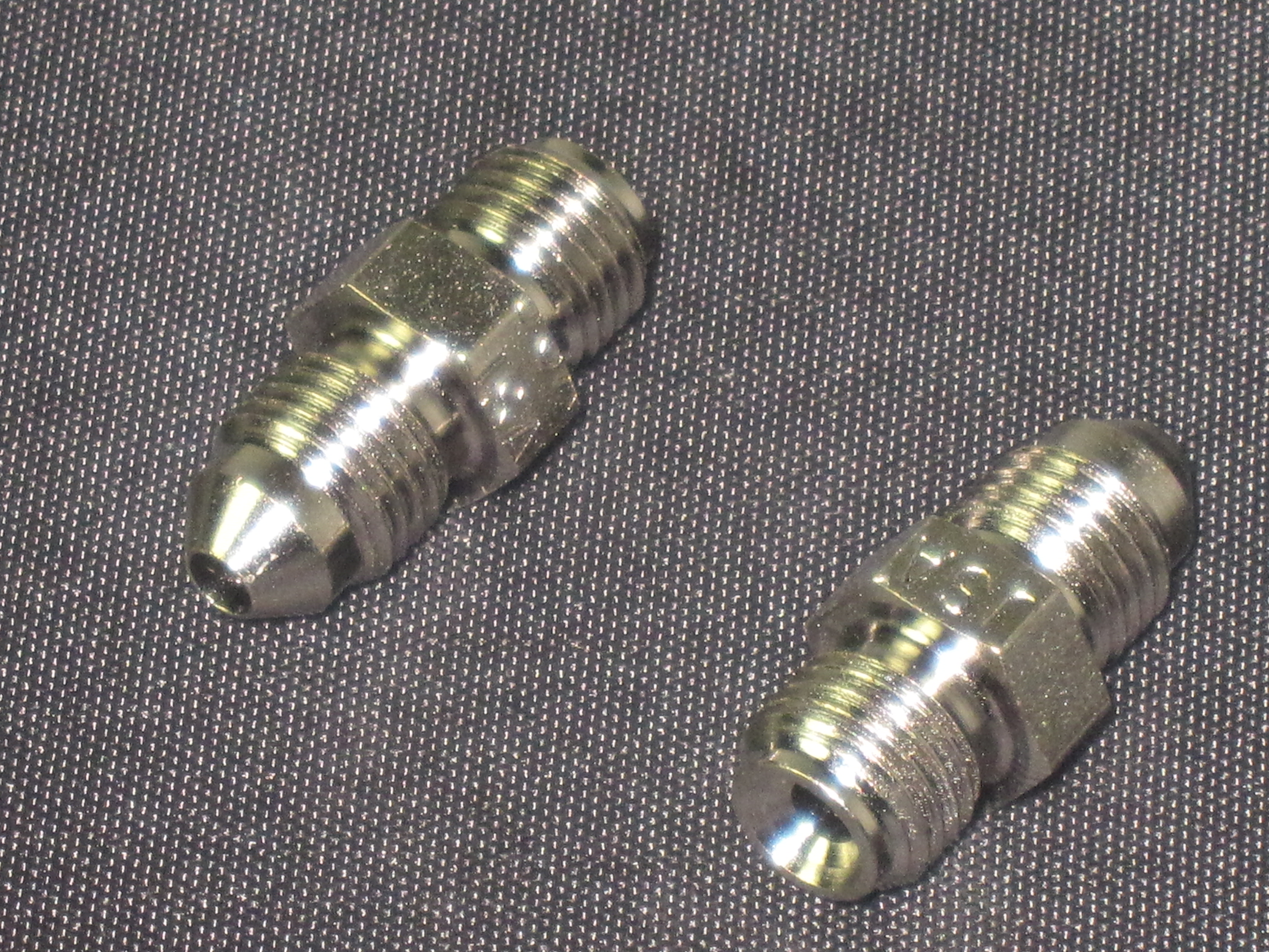 (image for) -4 MALE TO 7/16-20 MALE INVERTED FLARE NICKEL PLATED