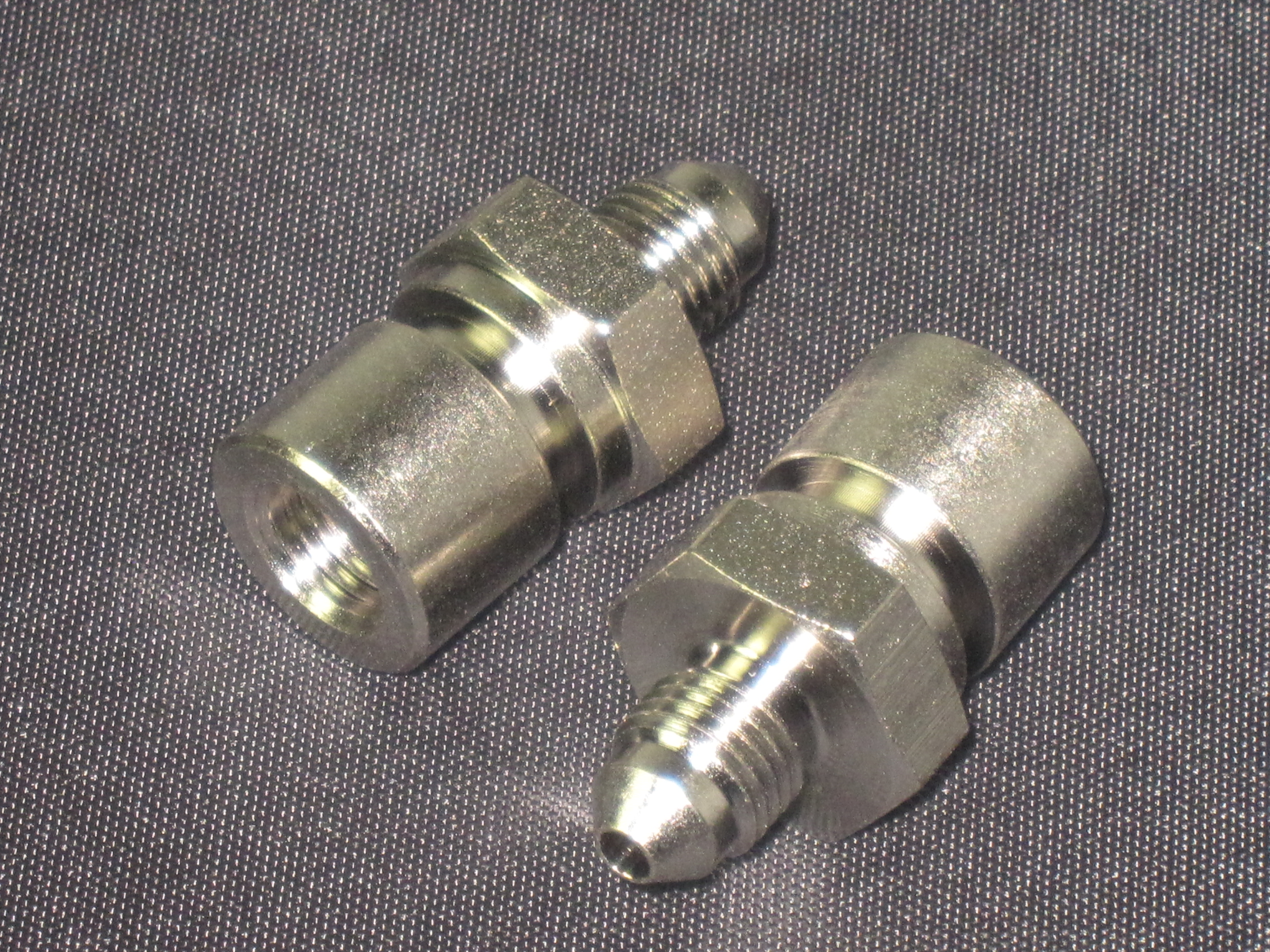 (image for) -3 MALE TO M10 X 1.25 FEMALE CONCAVE NICKEL PLATED
